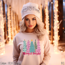 Load image into Gallery viewer, Merry And Bright Pinkish Lettering #BS7358
