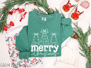 Merry Christmas Bow Trees #BS8570 *10/5 PRINTS ON ORDER AND EXTRAS POSTED FOR PURCHASE BEFORE ARRIVAL