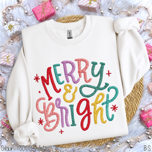 Load image into Gallery viewer, Merry &amp; Bright Colorful Faux Stitch #BS8649
