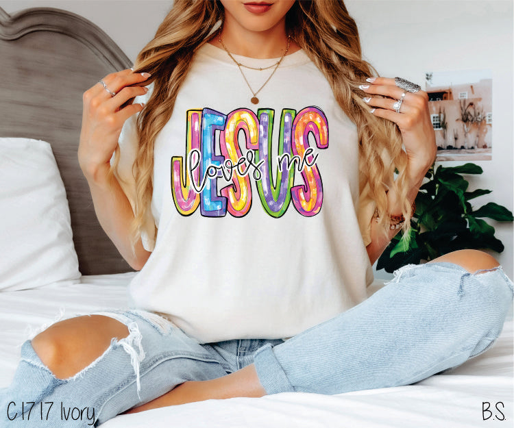 Messy Paint Jesus Loves Me #BS5401