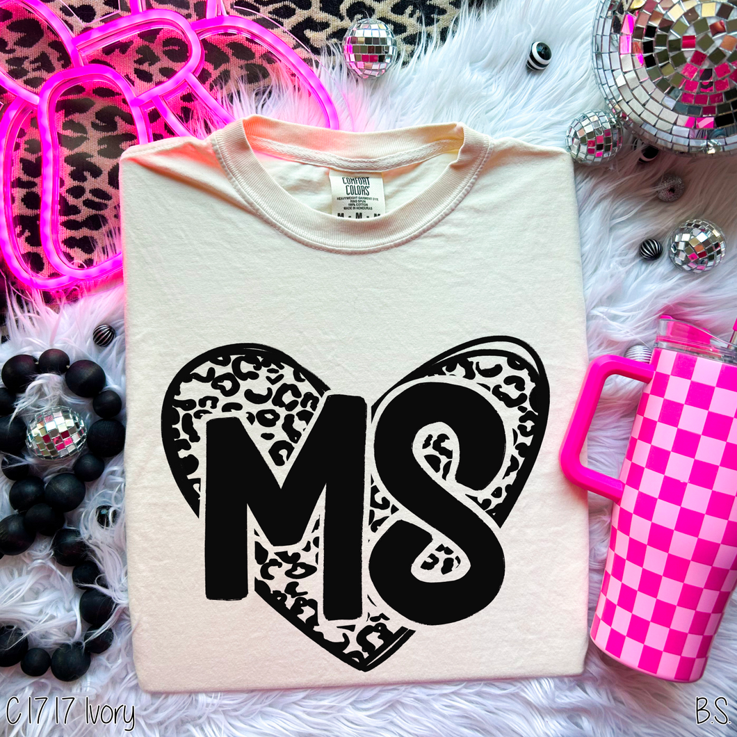 Mississippi Leopard Heart #BS1843