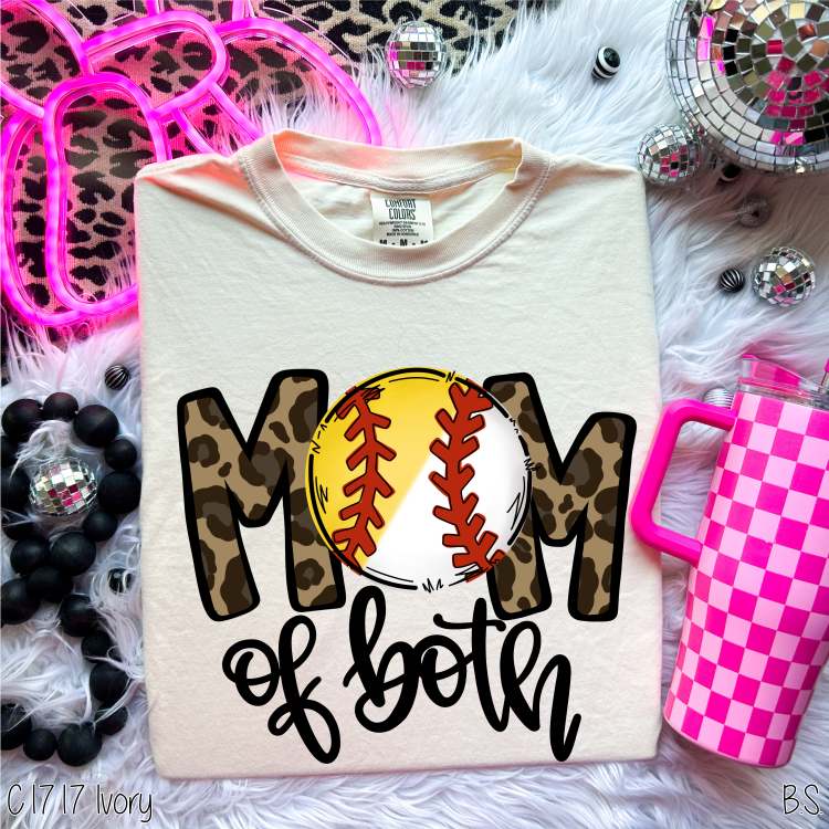 Mom Of Both Baseball/Softball #BS1449