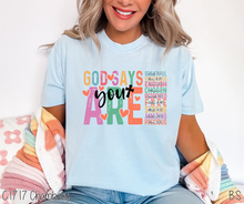 Load image into Gallery viewer, Multicolored God Says You Are #BS6841
