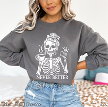Load image into Gallery viewer, Never Better Female Skeleton #BS8613A *10/12 PRINTS ON ORDER AND EXTRAS POSTED FOR PURCHASE BEFORE ARRIVAL
