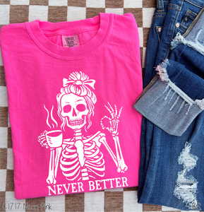 Never Better Female Skeleton #BS8613A *10/12 PRINTS ON ORDER AND EXTRAS POSTED FOR PURCHASE BEFORE ARRIVAL