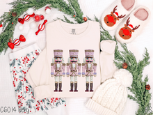 Load image into Gallery viewer, Nutcracker Trio Hand Painted Brushstroke #BS8558 *10/5 PRINTS ON ORDER AND EXTRAS POSTED FOR PURCHASE BEFORE ARRIVAL
