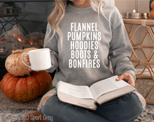 Load image into Gallery viewer, One Color Flannel Pumpkins Sayings #BS7232
