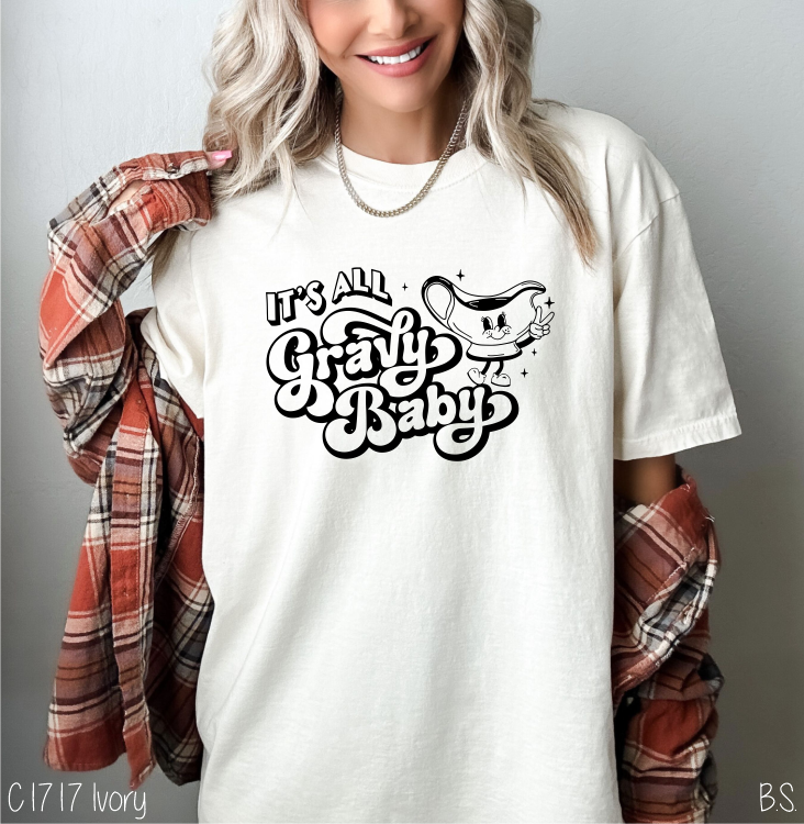 Black Ink One Color It's All Gravy #BS6150