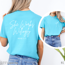 Load image into Gallery viewer, One Color She Works Willingly With Bow #BS8183

