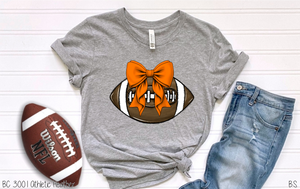 Orange Bow Coquette Football #BS7095