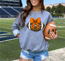 Load image into Gallery viewer, Orange Bow Coquette Football #BS7095
