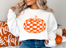 Load image into Gallery viewer, Orange Checkered Pumpkin #BS8379
