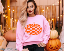 Load image into Gallery viewer, Orange Checkered Pumpkin #BS8379
