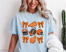 Load image into Gallery viewer, Orange Coquette Football Collage #BS6998
