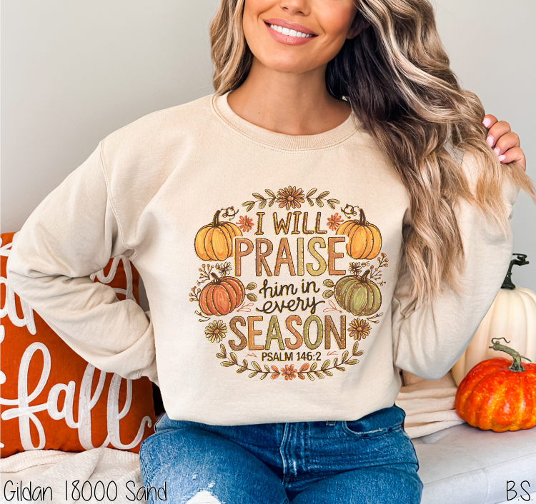 Oval Fall Praise Him Every Season #BS8503