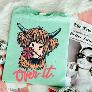 Over It Highland Cow #BS8224