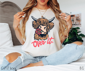 Over It Highland Cow #BS8224