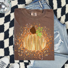 Load image into Gallery viewer, Fall Tone Paint Splatter Pumpkin #BS8413 *8/24 PRINTS ON ORDER AND EXTRAS POSTED FOR PURCHASE BEFORE ARRIVAL
