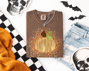 Fall Tone Paint Splatter Pumpkin #BS8413 *8/24 PRINTS ON ORDER AND EXTRAS POSTED FOR PURCHASE BEFORE ARRIVAL