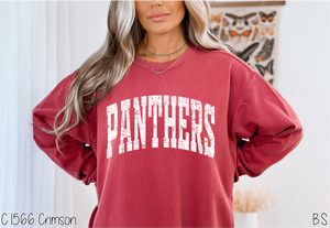 Panthers Distressed Arch #BS8550
