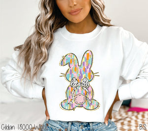 Pastel Brushstroke Bunny Coquette #BS7719