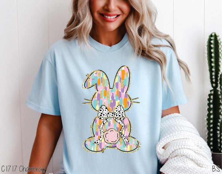 Pastel Brushstroke Bunny Coquette #BS7719