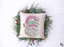 Load image into Gallery viewer, Pastel Faux Embroidery Santa #BS8581A *10/12 PRINTS ON ORDER AND EXTRAS POSTED FOR PURCHASE BEFORE ARRIVAL

