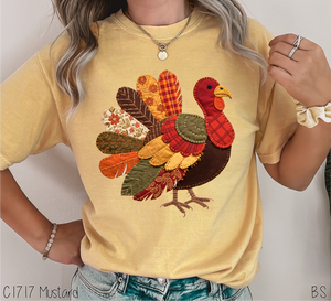 Patchwork Turkey Quilt #BS8509