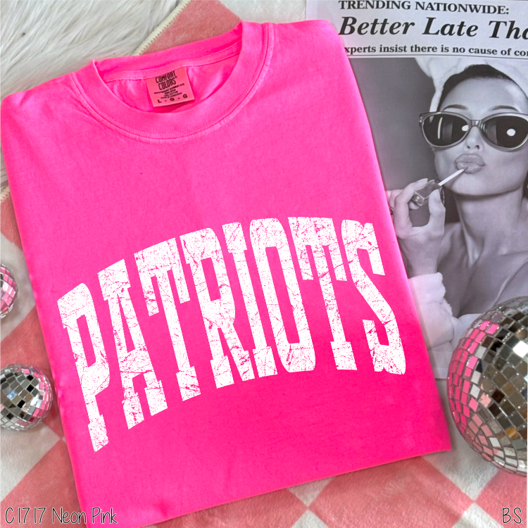 Patriots Distressed Arch #BS8555
