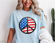 Load image into Gallery viewer, Peace Sign Faux Sparkly #BS6970

