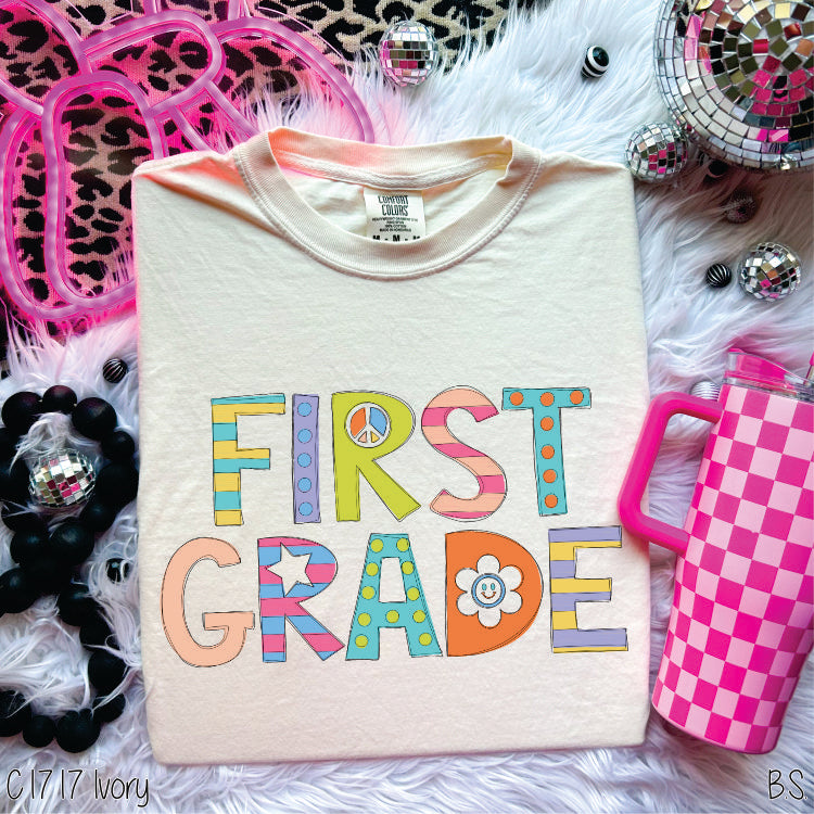 Peace Love School First Grade #BS3279