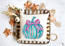 Load image into Gallery viewer, Pink And Teal Preppy Pumpkin #BS7220
