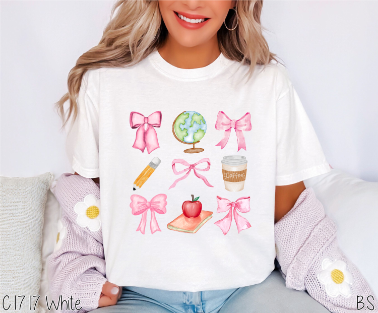 Pink Bows Teacher Coquette #BS7060