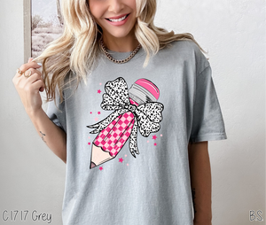 Pink Dalmatian Coquette Pencil #BS7123