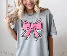 Load image into Gallery viewer, Pink Dalmatian Dot Coquette Bow #BS6843
