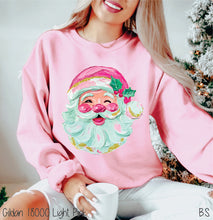 Load image into Gallery viewer, Pink Faux Paint Santa #BS8624
