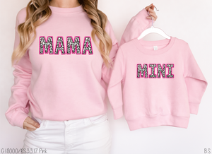 Pink Faux Stitch Leopard Mama #BS6532