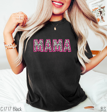 Load image into Gallery viewer, Pink Faux Stitch Leopard Mama #BS6532
