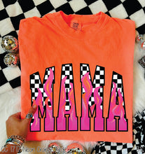 Load image into Gallery viewer, Pinkish Flames Checkered Mama #BS8193
