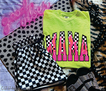 Load image into Gallery viewer, Pinkish Flames Checkered Mama #BS8193
