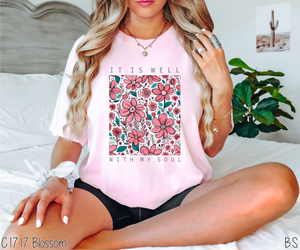 Pink Floral It Is Well #BS6757
