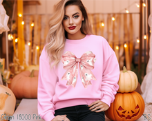 Load image into Gallery viewer, Pink Halloween Coquette Bow #BS7249
