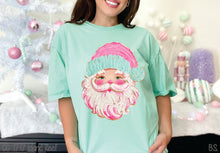 Load image into Gallery viewer, FC Pink Hand Painted Santa #BS8722
