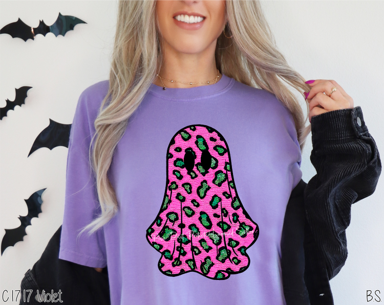 Pink Leopard Faux Stitch Ghost #BS7170