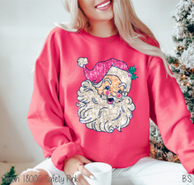 Load image into Gallery viewer, Pink Sequin Retro Santa #BS6187
