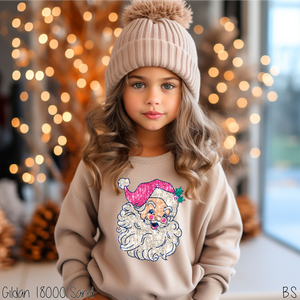 Pink Sequin Retro Santa #BS6187