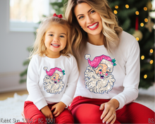 Load image into Gallery viewer, Pink Sequin Retro Santa #BS6187
