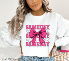 Load image into Gallery viewer, Pink Stacked Gameday Coquette Bow #BS7120
