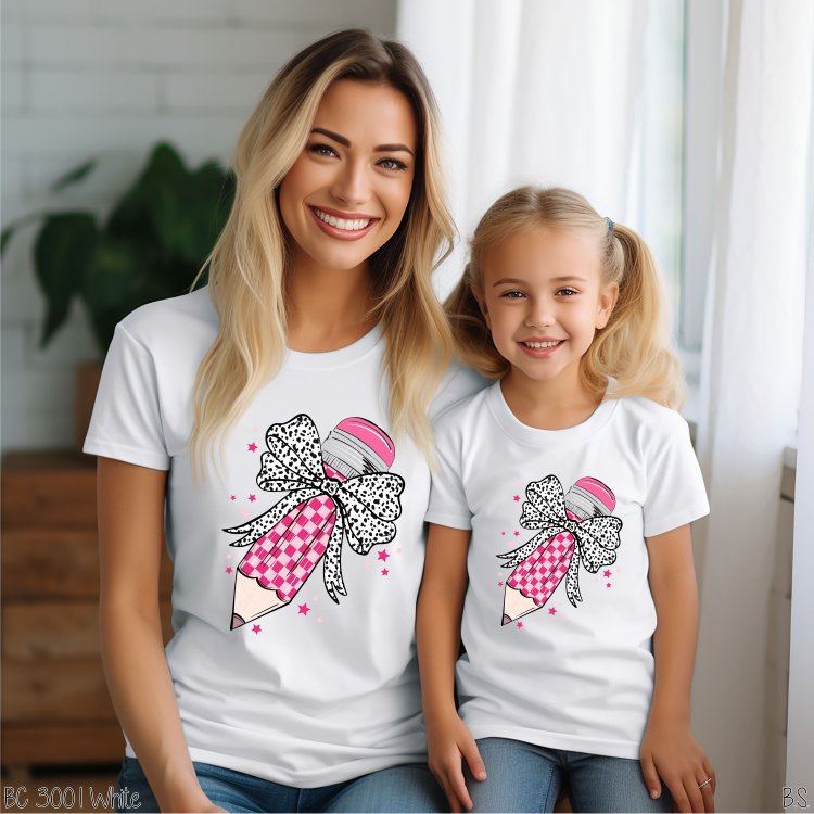 Pink Dalmatian Coquette Pencil #BS7123