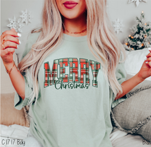 Load image into Gallery viewer, Plaid Merry Christmas Arched #BS8698
